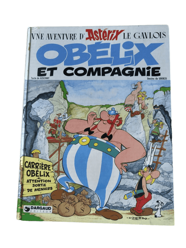 Retro metalen bord ASTERIX en OBELIX, Franse cultserie cartoon, decoratief bord, 20 x 30 cm (naar het volgende avontuur